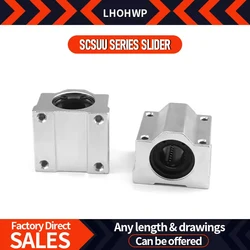Box Type Slider Optical Axis Linear Bearing Seat SCS 8 10 12 13 16 20 25 30 35 40 50 60UU