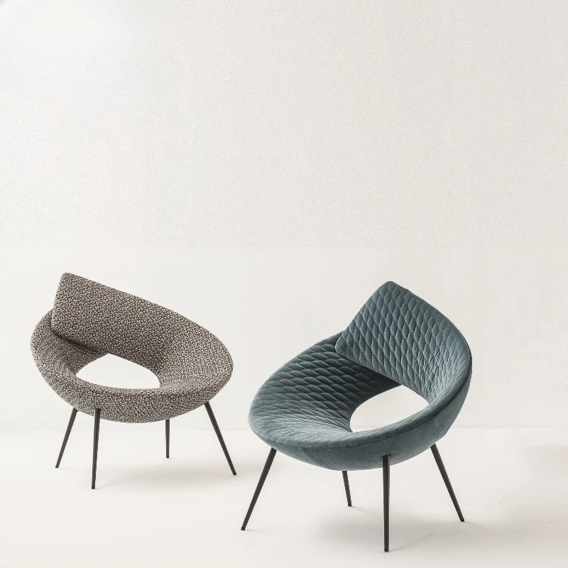 

Ring chair, modern special-shaped diamond model room fiberglass artistic creativity, leisure single chair