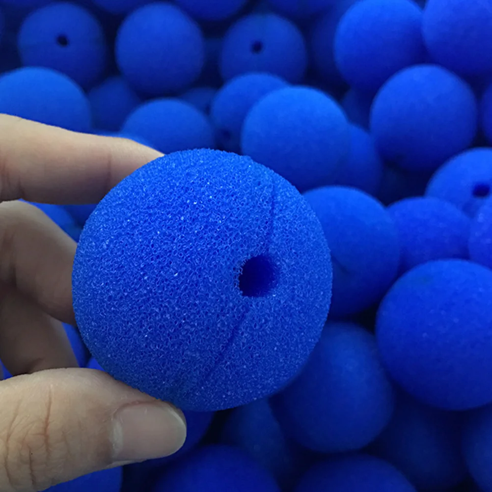 

50pcs Clown Sponge Size Fits All Kids Adults Costume Balls Parties Holidays Props Toy Clip On Blue