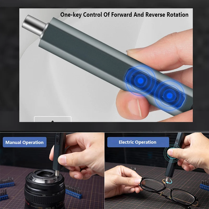 Imagem -05 - Conjunto de Chave de Fenda Elétrica Magnética Torx Hex Parafuso Driver Bits Kit Usb Recarregável Telefone Ferramentas de Reparo do Agregado Familiar 36 51 em