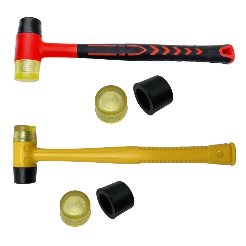 Soft Mallet Versatile Soft Mallet Essential Tool Rubber Hammer Heavy Duty Hammer for Glazing Window & DIY Hand Tool