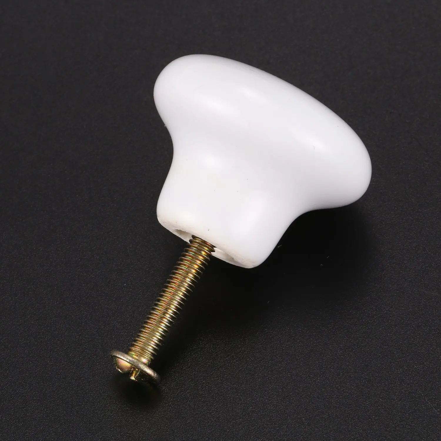 N09R 1pcs Ceramic Door Round Handles Kitchen Cabinet Cupboard Wardrobe Pull Knobs white S