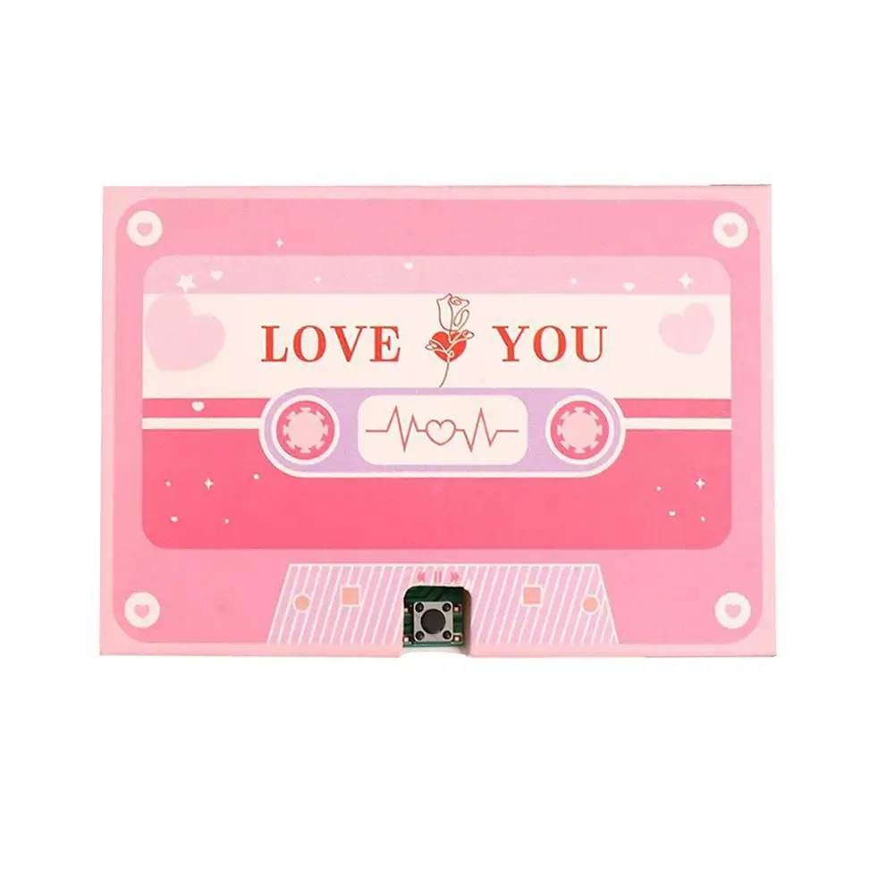 Aufnahmefähige Sprachkarte, 60 Sekunden Aufnahmezeit, DIY Musikkarte für Valentinstag, Jahrestag, Geburtstagsgeschenk – Detail 1