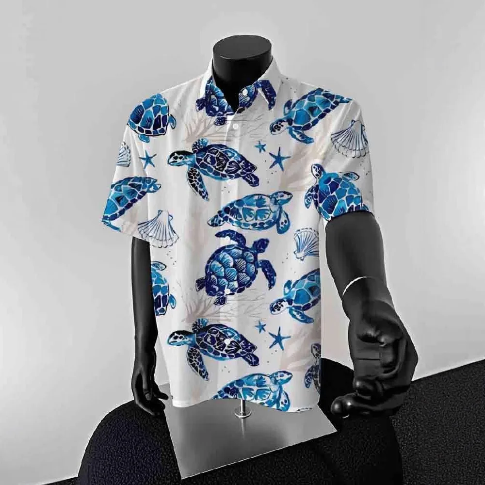 

Summer Men's Loose Fit ort Sve Floral irt Thin Beach Vaion Sle Hawaii Casual irt Cool Sensation Polyester Fiber