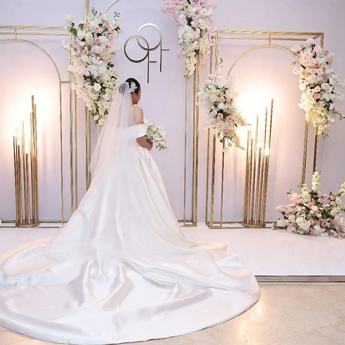 backdrop wedding stage decoration for event decor Wedding party use for indoor banquet luxury flower wedding table centerpieces