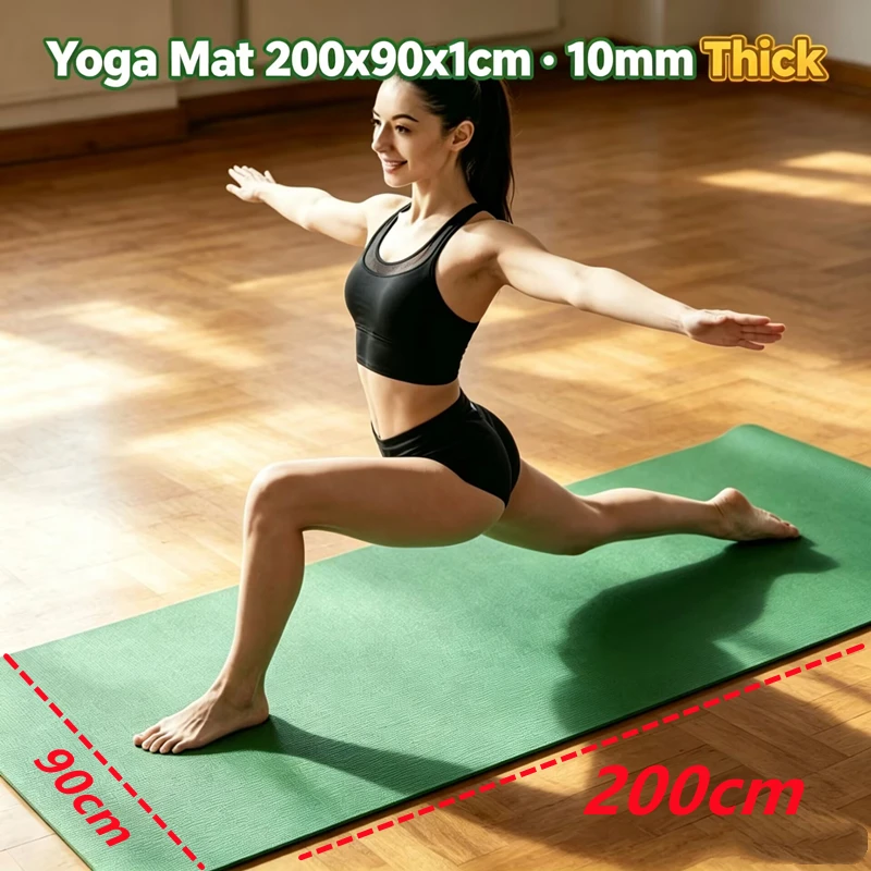 Alfombrilla grande antidesliza - Yoga Fitness Resiliation reseña y precio