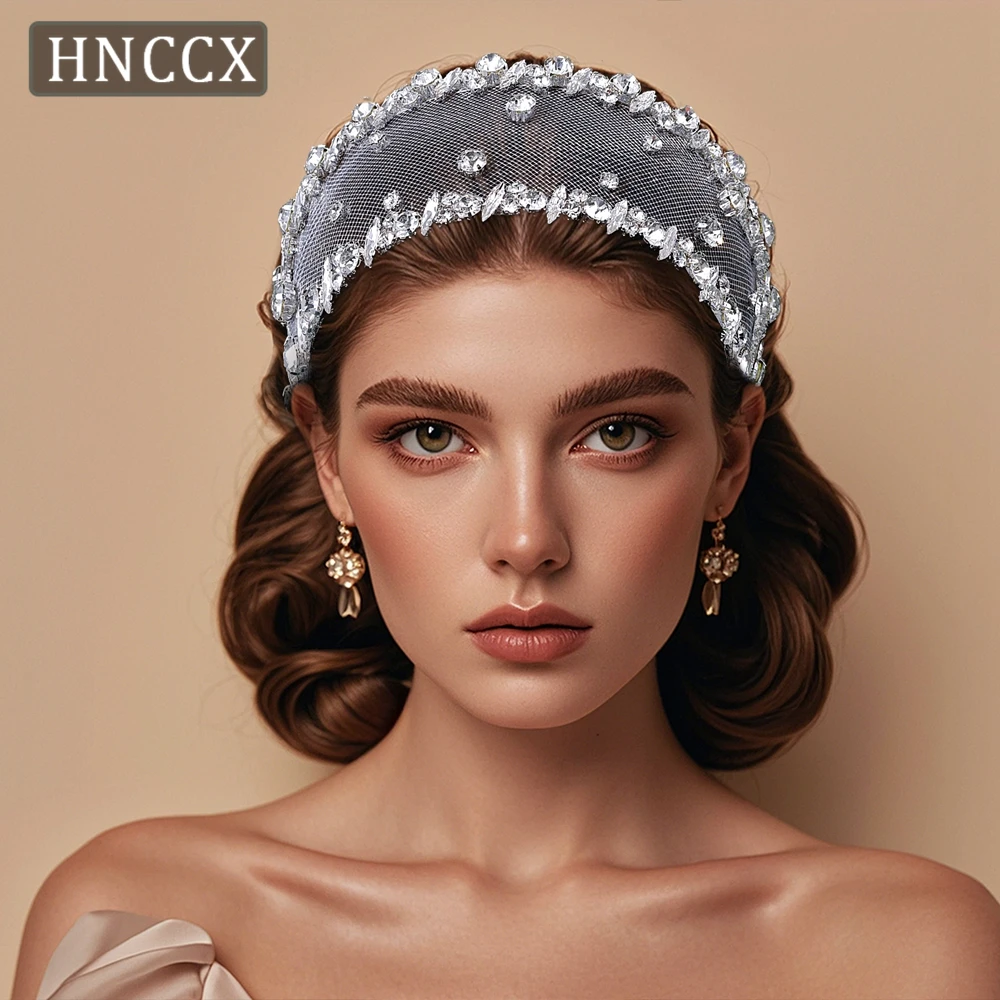 HNCCX-Cerceau à cheveux en biscuits pour femmes, document argenté, accessoires pour cheveux, vêtements de sauna brillants, fête de demoiselle d'honneur, patients, CP650