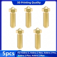 For Anycubic Kobra 2 Kobra 2 Neo/Pro/Plus/Max Nozzle Brass 3D Printer Accessories Nozzles 0.2/0.4/0.6mm for Anycubic Kobra 2 Pro