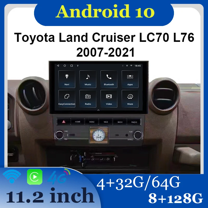 

For Toyota Land Cruiser LC70 L76 2007-2021 AndroidAuto＆Carplay The LCD Android System Navigation Car 13.3inch Large Screen