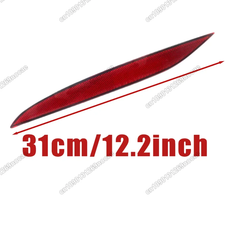 Red Rear Bumper Reflector Warning Reflective Strips For Tesla Model X 2016-2023 Left 1034342-00-C Right 1034343-00-C Replacement