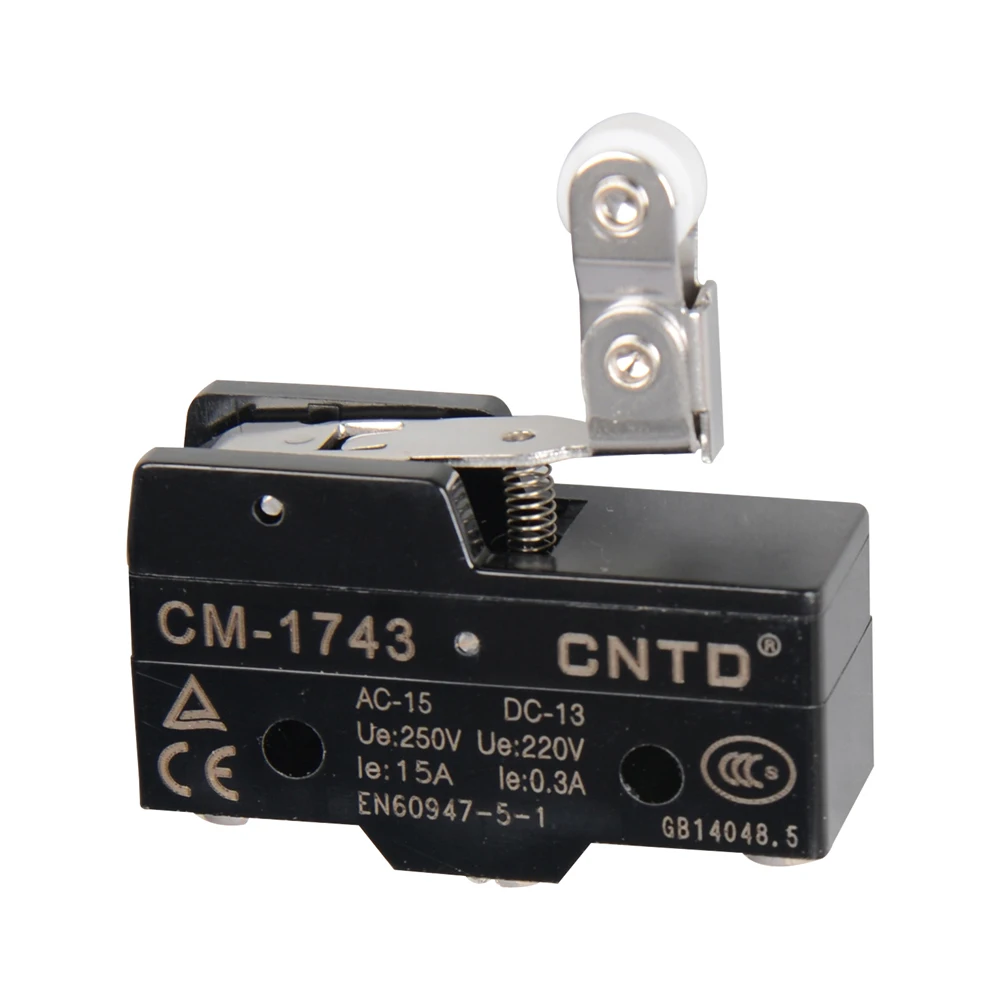 CNTD Horizontal Limit Switch CM-1 Series Micro Switch With Roller Travel Switch Block Cover