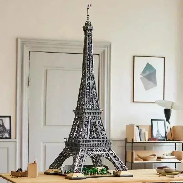 Bloques de construcción de la Torre Eiffel para niños y adultos, juguete de ladrillos para armar Torre Eiffel de París, juego de arquitectura, ideal para regalo, código 1,5, compatible con 10307 y 10001 piezas