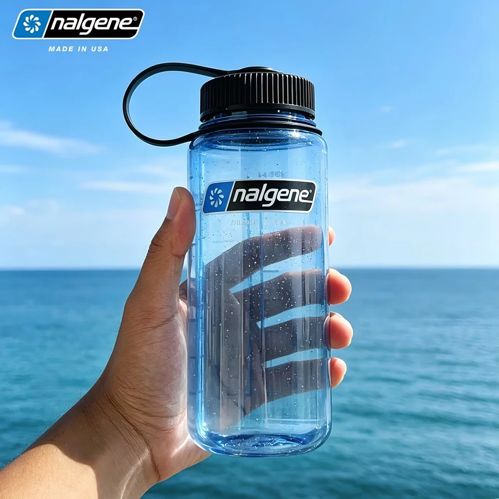 Nalgene Wide Mouth Water Bottle 500mL Durable Leakproof Sports Cup for Hiking Camping Travel Outdoor Gear Daily Use