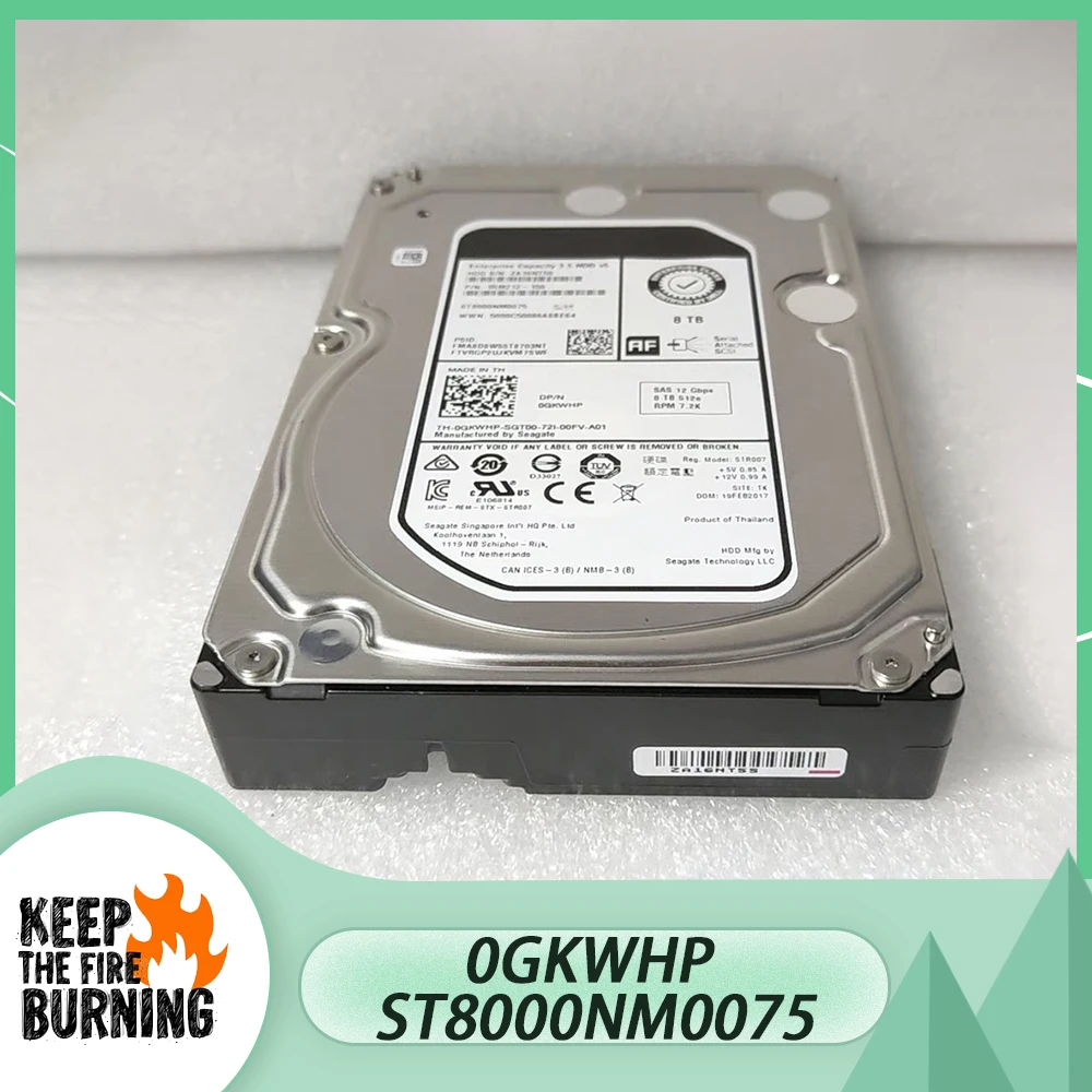 

For DELL 8T 7.2K 3.5'' SAS 12Gb 0GKWHP ST8000NM0075 Server Hard Drive HDD