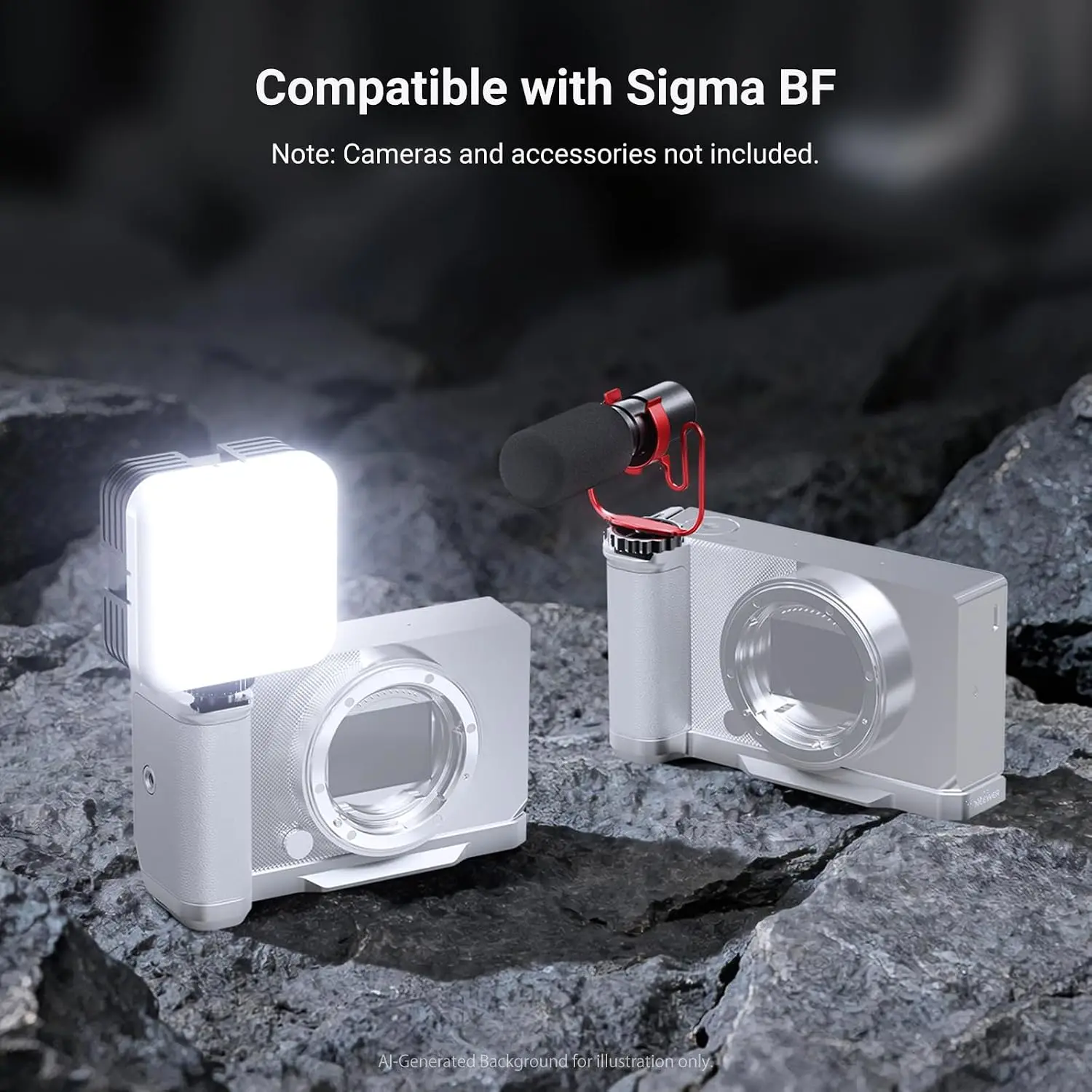 NEEWER L Bracket Compatible with Sigma BF, Arca Type Baseplate Handgrip Camera Stabilizer 1/4