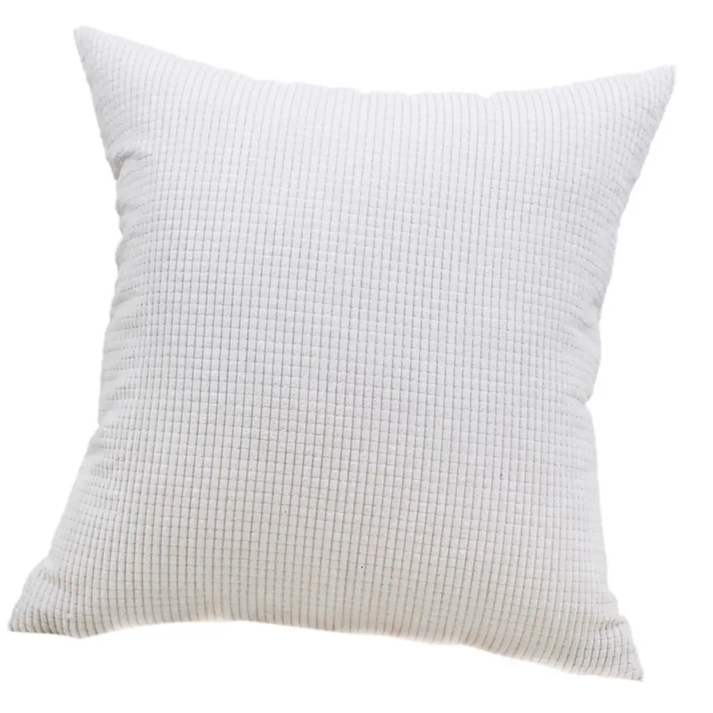 Square Sofa Cushion Cover Corduroy Pillowcase Decorative Throw Pillow for Bed Car Seat Kids Room Home Decoration
