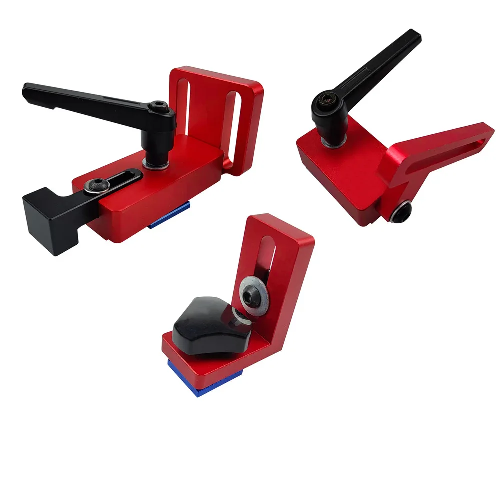 

30-type Woodworking Slide Rail Limit Stopper Aluminum Alloy Woodworking Slide Rail Guide Backstop Positioning Scale Fixed