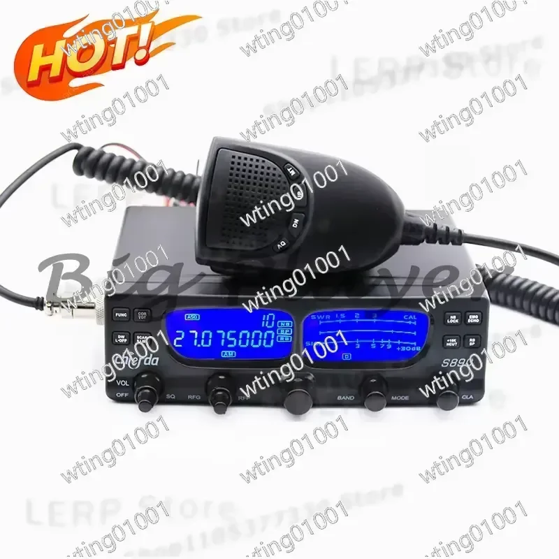 for CB Radio 40W SSB Transceiver 27MHz Vehicle Mobile Unit 25.615-30.105MHz Long Range High Power Communication Device