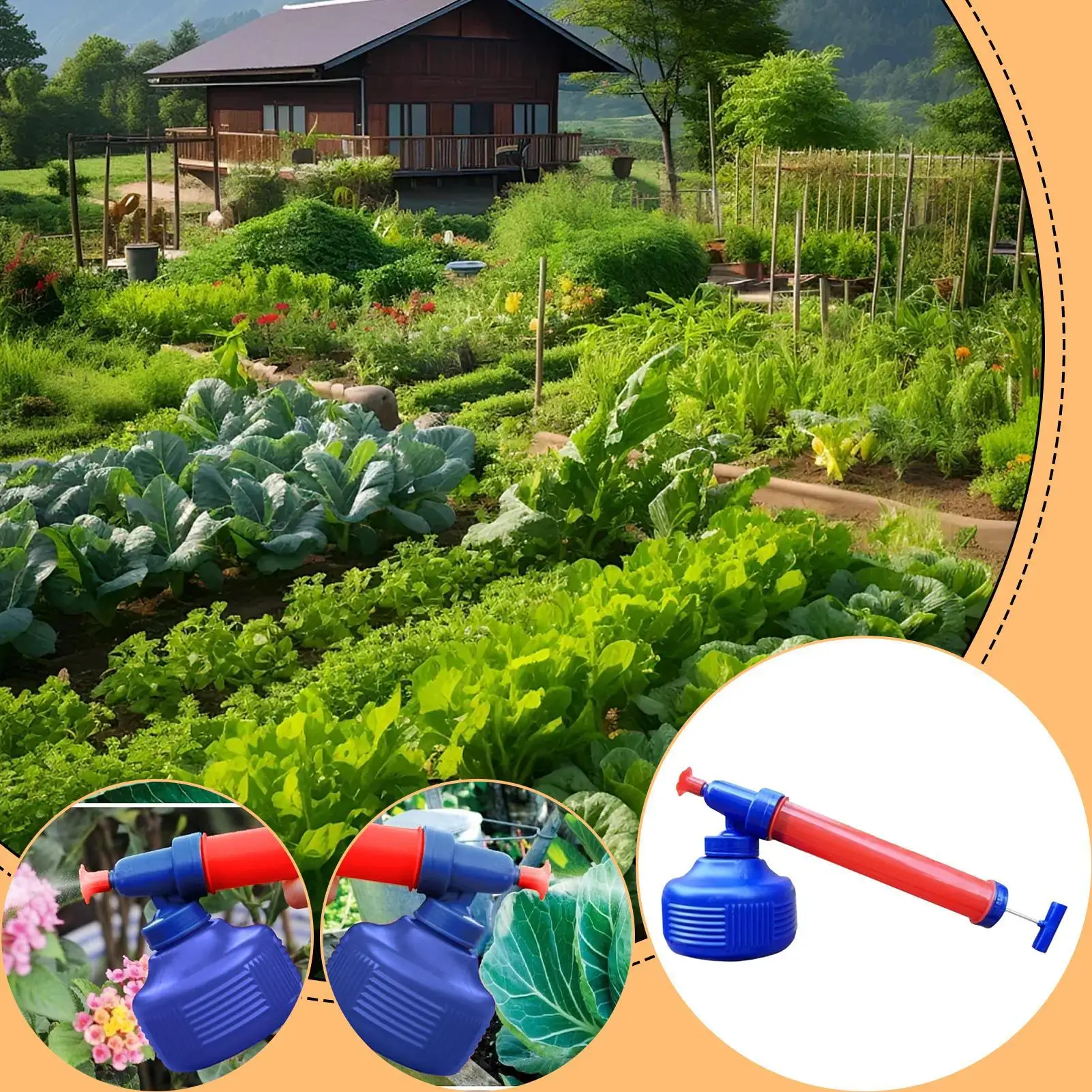 Diatomaceous Earth Atomizer Manual Pump Atomizer Dust Pump For Nursery Livestock Farm Garden