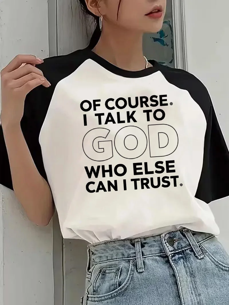 

Women's 90s Crew Neck T Shirt with Inspirational Quote Print Casual Short Sleeve T-Shirt Woman Graphic Gothic Tees Tops Clothes