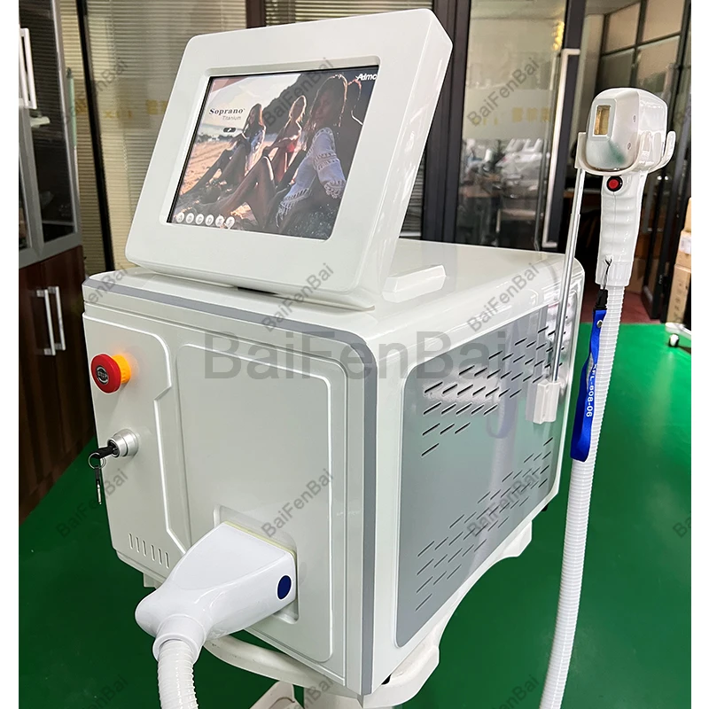 new portable ice titanium 810 trio depilacion diodo ipl diode laser 3 wavelength 808nm laser hair removal 808 nm medical machine