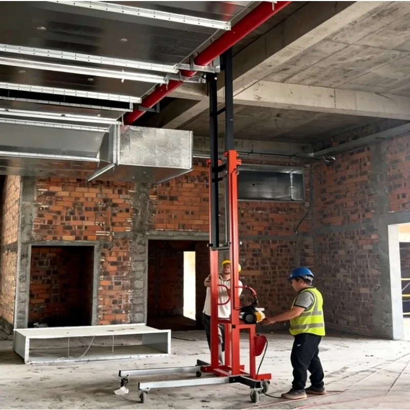 Fire Duct Lift Ventilation Duct Installation Electric Lifting Platform 220V Cold Storage Panel Air Conditioning Lifting Platform