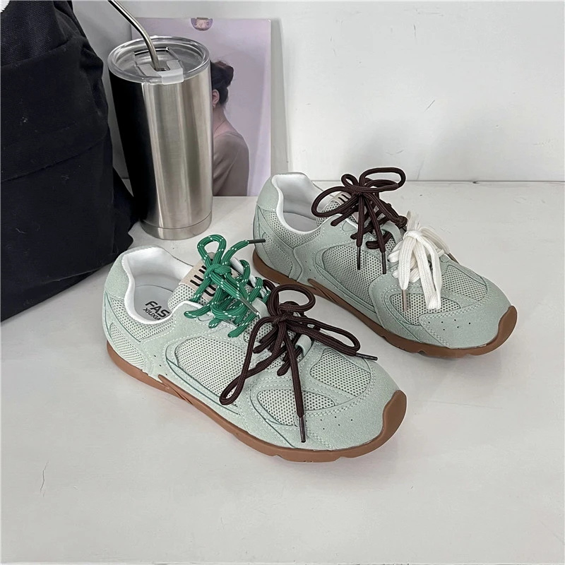 Zapatillas de deporte vulcanizadas para mujer, zapatos informales y cómodos, ligeros, Estilo Vintage, tendencia de verano, 2024