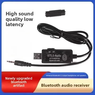 

Car bluetooth receiver aux audio cable connection car usb audio speaker earphone conversion wireless module