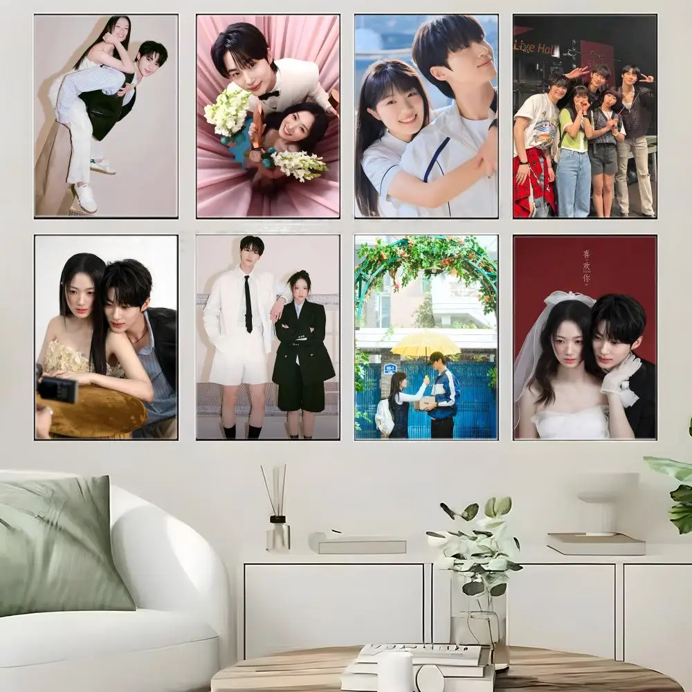 Soft Pastel K-Drama L-Lovely Runner Poster Crease Free Waterproof Durable All Space Wall Decor