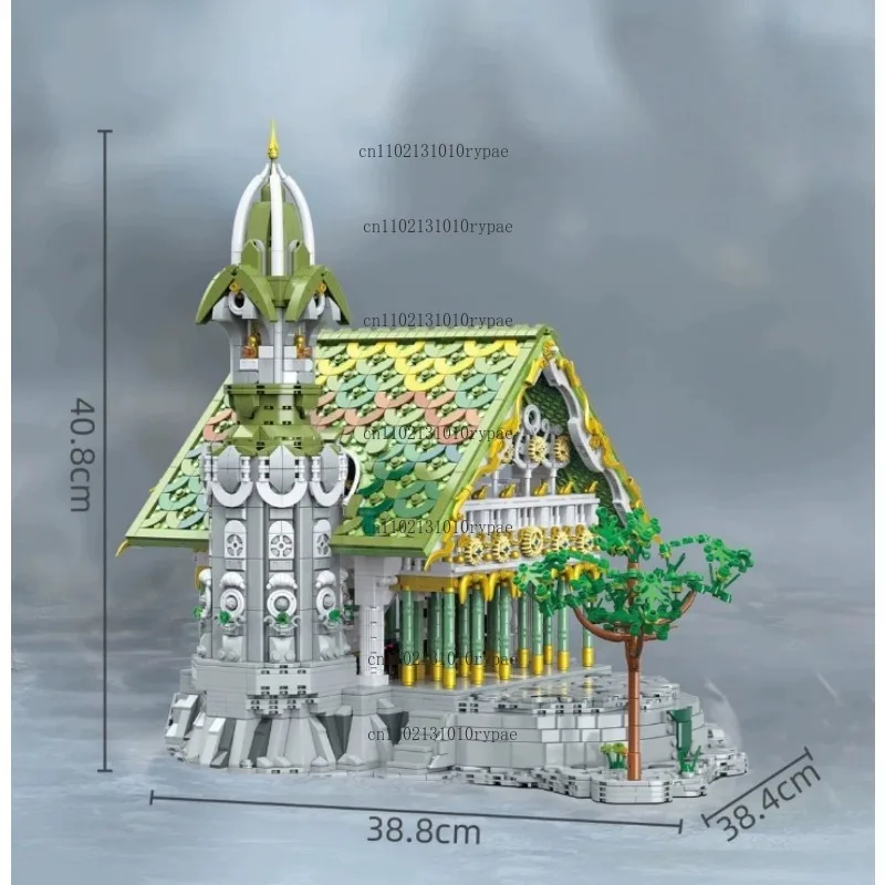 4155Pcs The Hall of Building Blocks Toys Medieval Architecture Model Building Sets Collectible Ideas Gifts for Adults