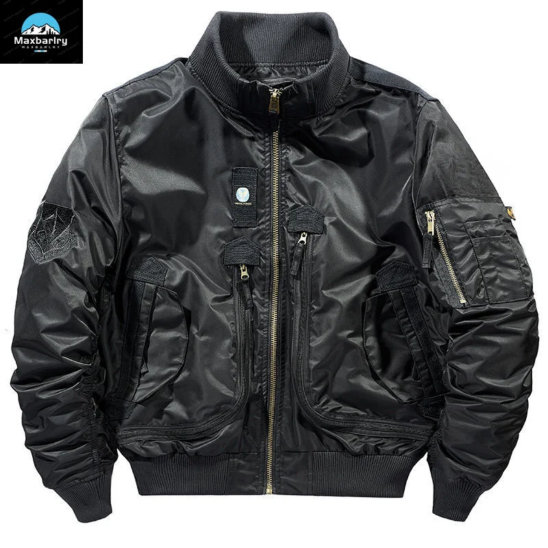 Ma-1 MA-1 Bomber funzionale da uomo Autunno 2024 Cappotto da baseball oversize retrò Cappotto di abbigliamento di marca Giacca corta da uomo