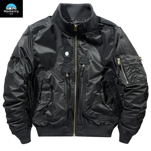 Imagen 2 del producto Ma-1 MA-1 chaqueta Bomber funcional para hombre, traje de béisbol Retro de gran tamaño, abrigo, ropa de marca, Chaqueta corta para hombre, otoño 2024