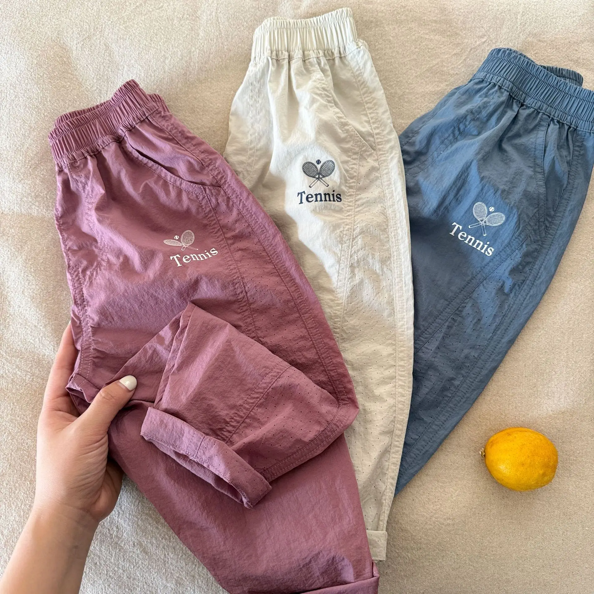 

2026 Summer New Children Loose Trousers Boys Thin Casual Pants Cotton Breathable Girls Mosquito Proof Pants Kids Clothes