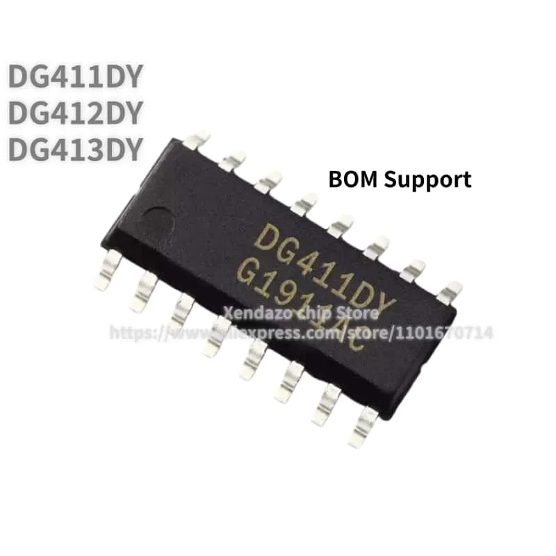 5pcs/lot DG411DY-T1-E3 DG411DY DG412DY DG413DY SOP-16 package Original genuine