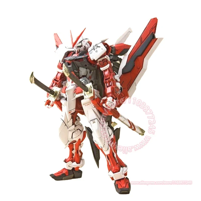 BANDAI MG Astray Cornice Rossa Figura Mobile Modello Assemblato Giocattolo Per Bambini Decorazione Da Tavolo Alla Moda Mano Regalo Di Compleanno 1/100