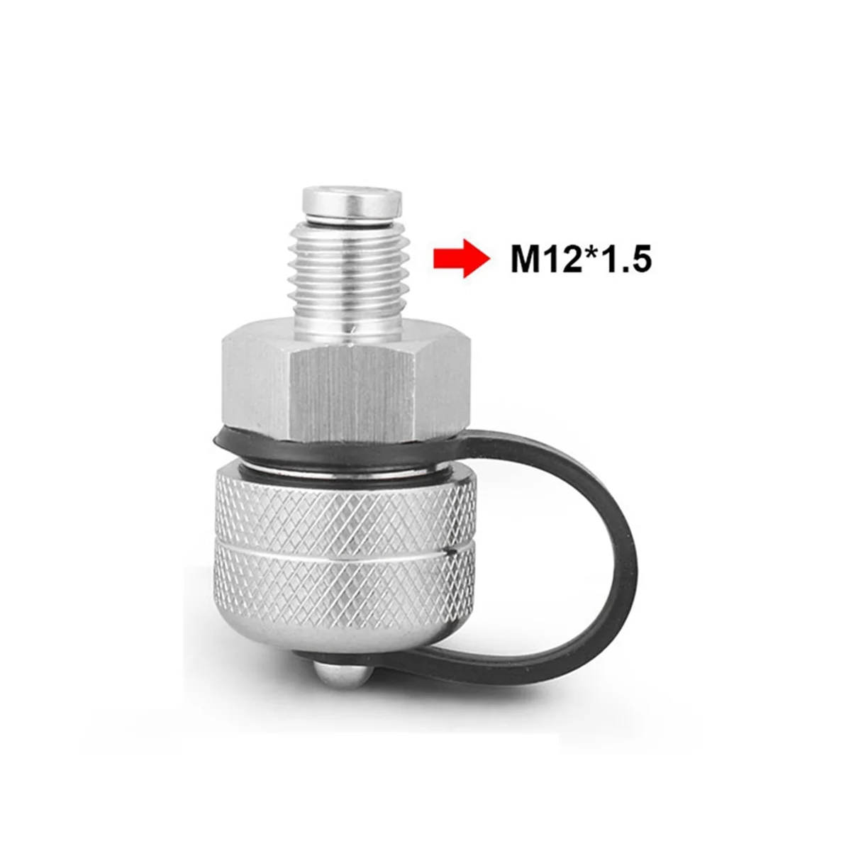 Quick Twist Oil Drain Valve with Magnet Leak Proof Stainless Steel Drain Hose Attachment M12x1.5