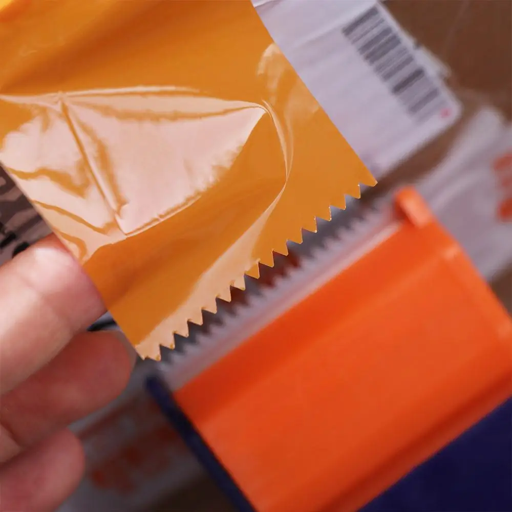 Packing Tool Convenient Tape Dispenser DIY Iron Tooth Tape Cutter Holder 5cm 6cm Plastic Box Sealing Machine Factory