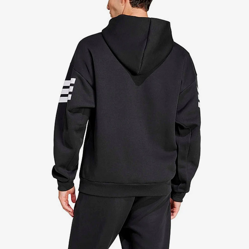 Adidas genuine new men's black and white sports casual hooded jacket JD4827
