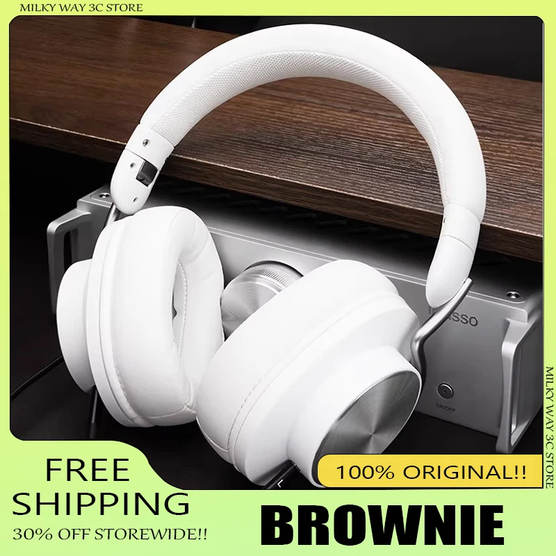 

Наушники IBassojr Brownie Cable: Высококачественные накладные игровые компьютерные наушники с низкой задержкой, закрытого типа, динамические