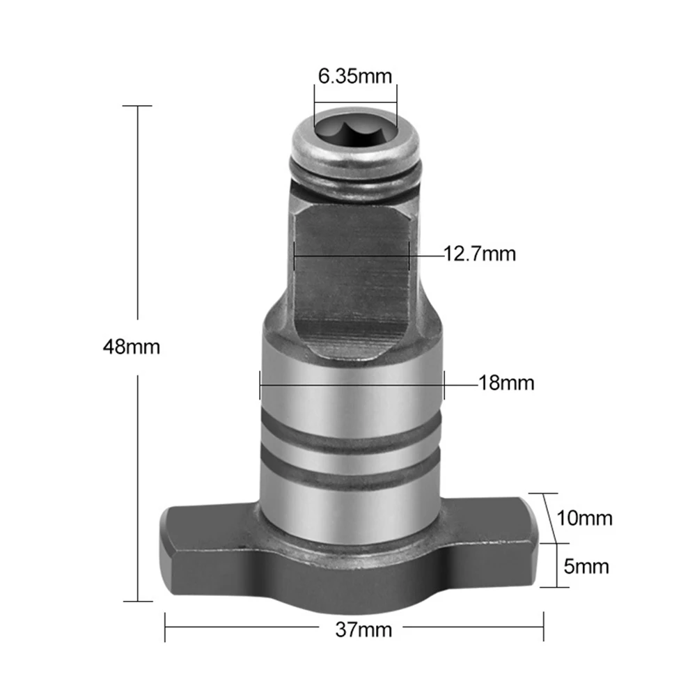 

18V T-Shaped Electric Brushless Impact Wrench Shaft Conversion Head Adapter Single/Dual Use Cordless Spanner Part Power Tool