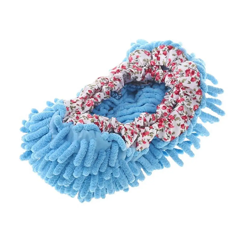 Chenille Dust Mop Slippers Home Floor Cleaning Lazy Mopping Shoes Water Uptake Foot Socks Mop Caps MultiFunction Cleaning Shoes