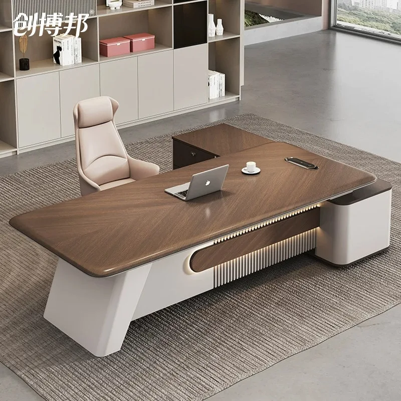 Blister Boss Table, Office Table And Chair Combination, Simple Modern High-end Leadership Office, Large Class Desk, President