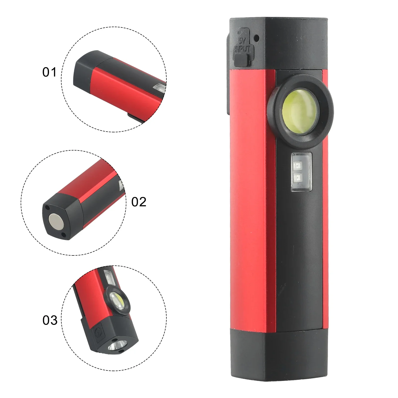 

Strong Suction Work Light 4 Level Dimming LED Torch for Hunting Camping and Climbing Rechargeable Mechanic Inspection Lamp