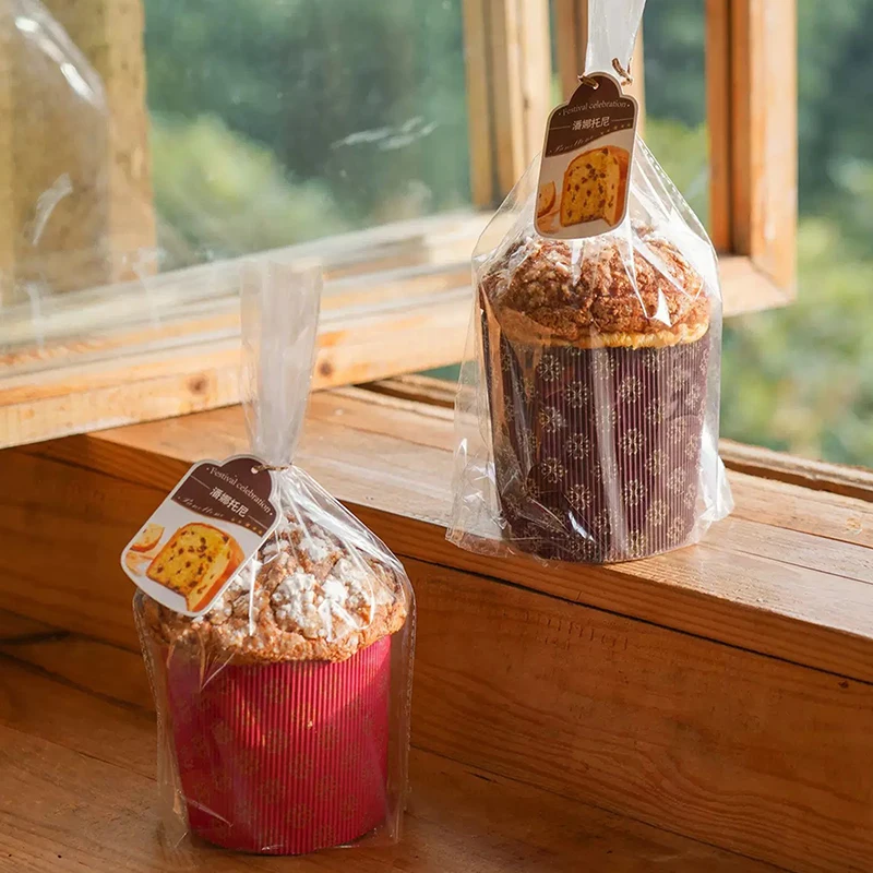 Bandeja de papel Panettone, molde de paloma, pastelería, pan, pastel, embalaje de cartón, decoración de pasteles, fiesta de Navidad, herramientas de cocina para hornear, 5 uds.