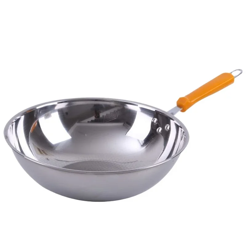 Stainless Steel Non-Stick Pan for All Stove Tops, No Smoke Frying Pan Without Coating for Home Non-Stick Stainless Steel Pan