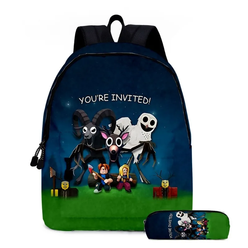 

Robloxs 99 Nights in The Forest Backpack Pencil Case Printed Student Decoration Daily Necessities Gifts New Style