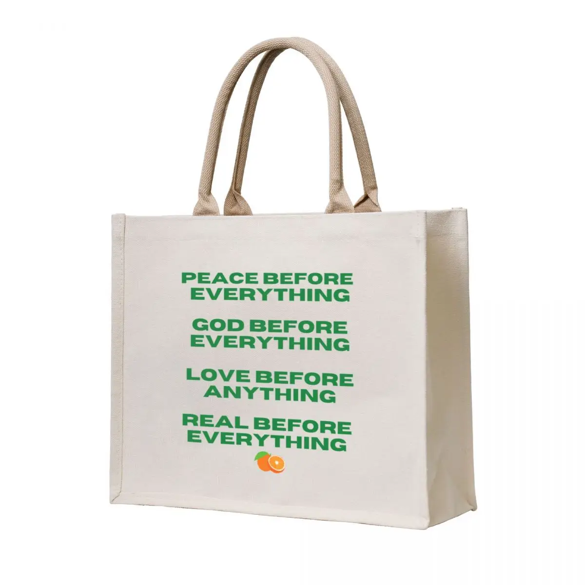 

PEACE, GOD, LOVE, REAL COMES FIRST Tote Bag large size bags Women's bag personalized tote women bag