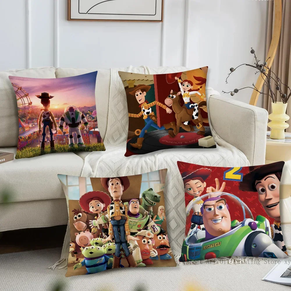 

Animated Movie T-Toy S-Story Pillow Case Square Pillow Bedroom Sofa Leisure ComfortCushion Car Living Room Home Decoration 40X40