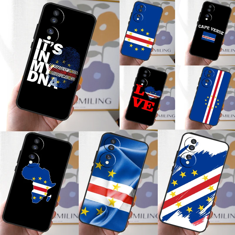 Cape Verde Flag Coat of Arms Case For Honor X8b X9b X8 X9 X6a X7a X8a X9a Cover For Honor Magic 6 5 Pro 50 70 90 Lite