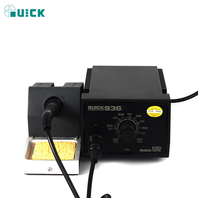 QUICK 936 60W ESD Soldering Station Constant Temperature Welding Station for Phone Motherboard SMD IC Chips Rework Desoldering